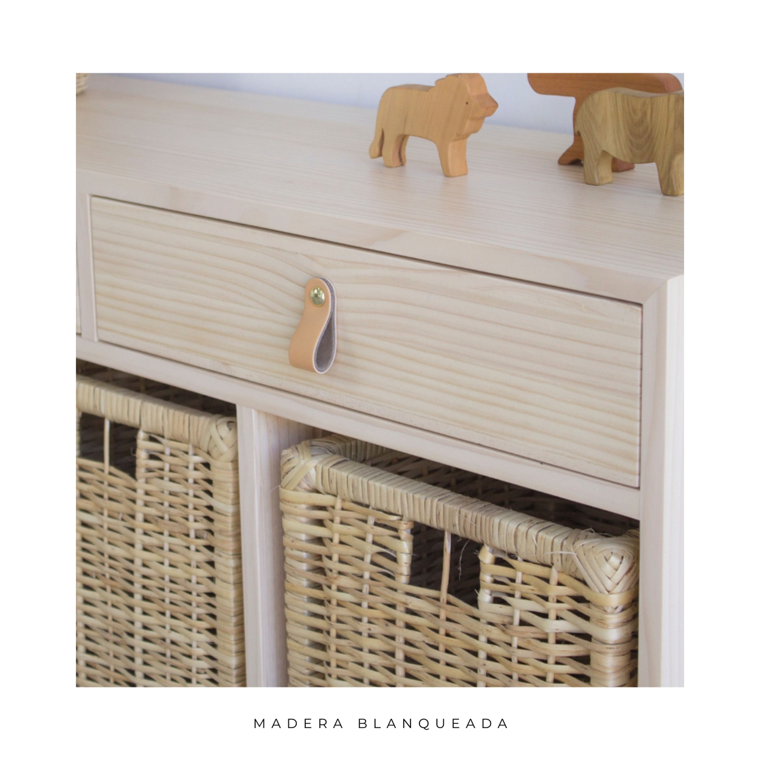 Velador organizador Alice / 2 cestas  7