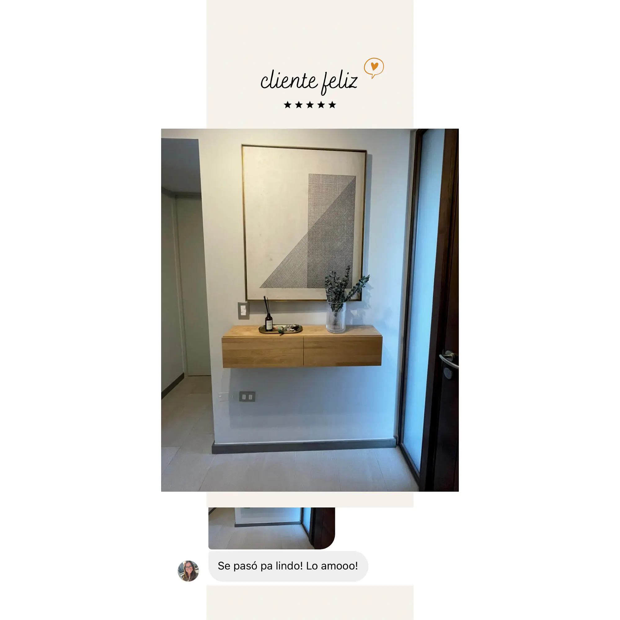 Mueble flotante Capri / cajón riel (opción medidas y colores) 13