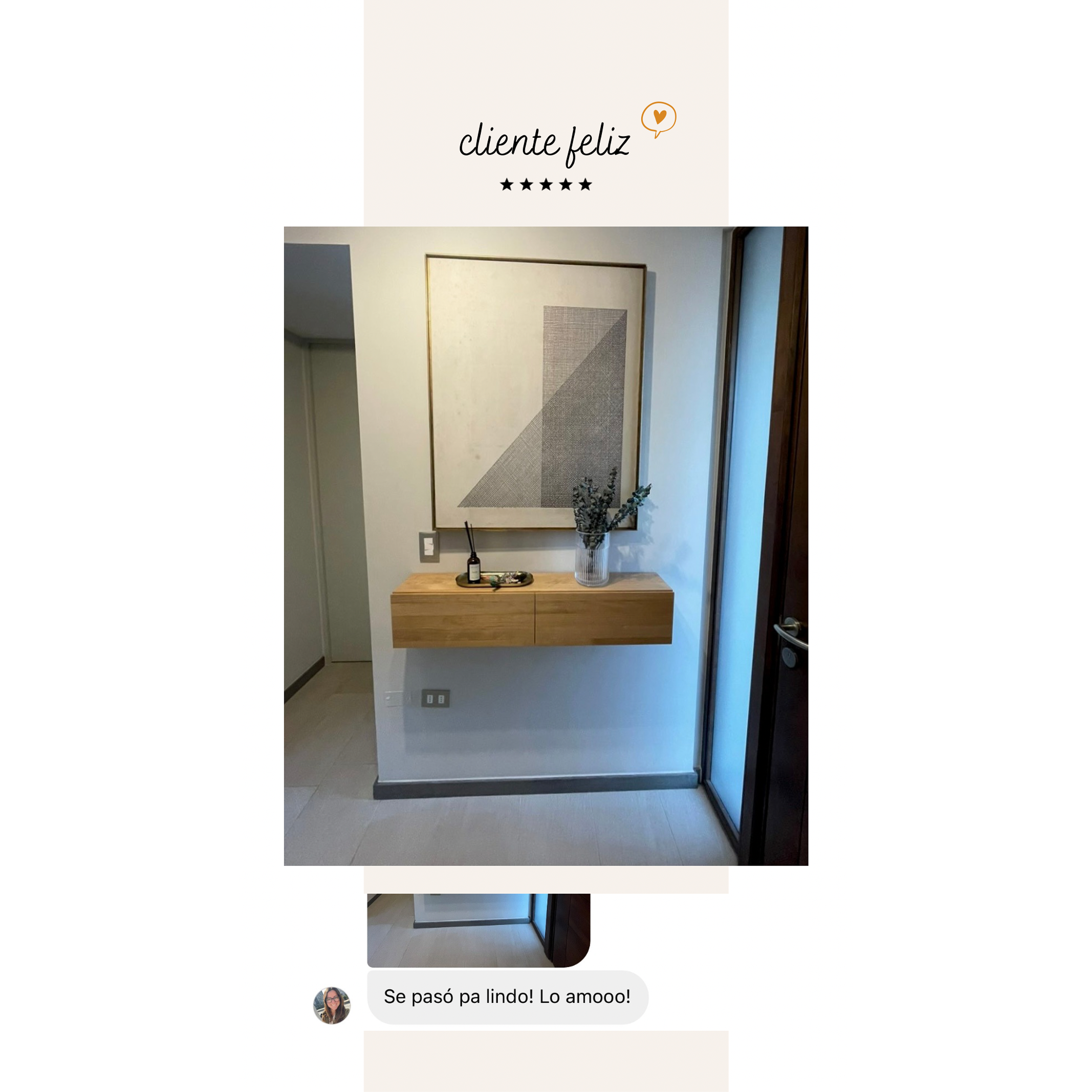 Mueble flotante Capri / cajón riel (opción medidas y colores) 13