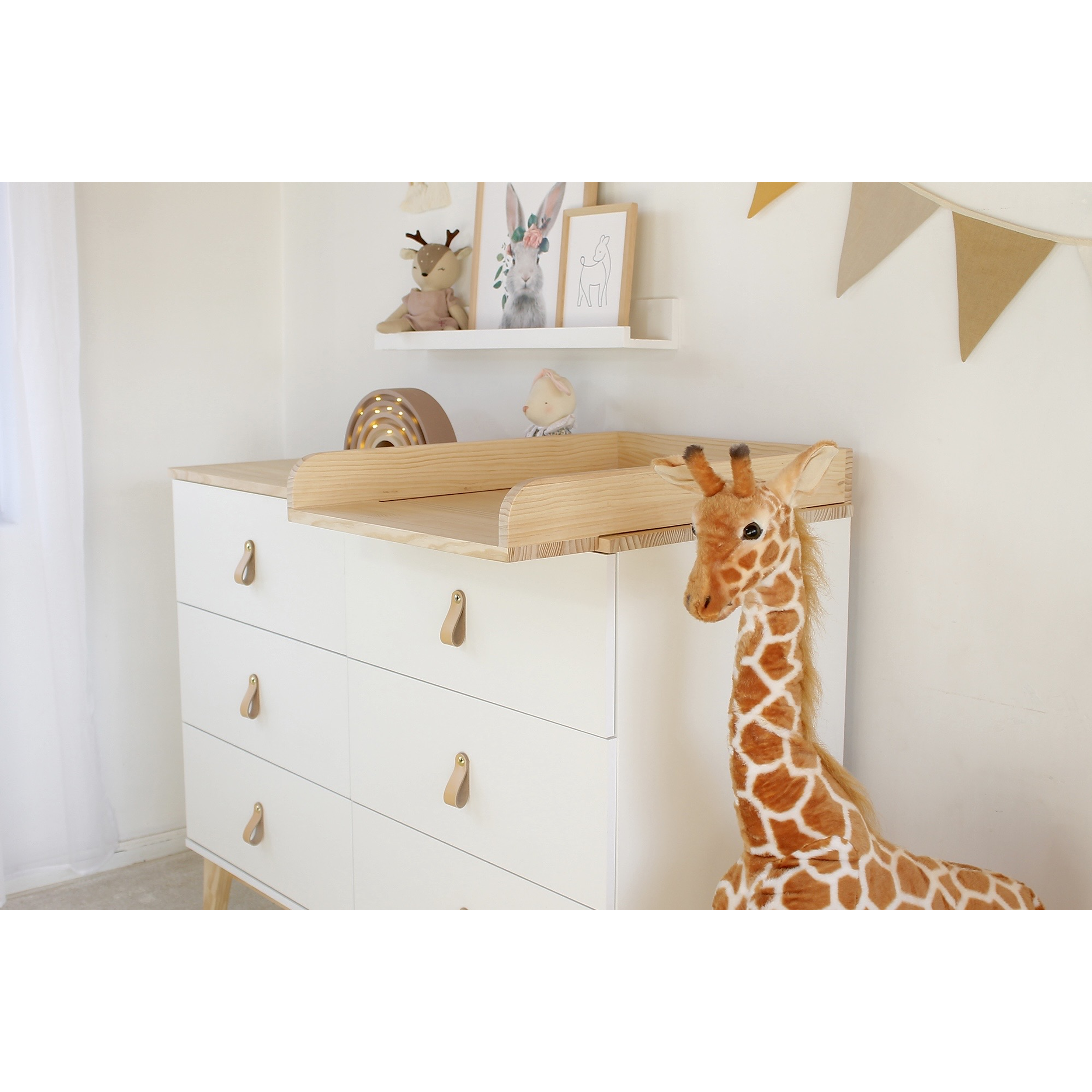 Mudador desmontable de madera (Para cómoda de 50 cm. de profundidad) 2