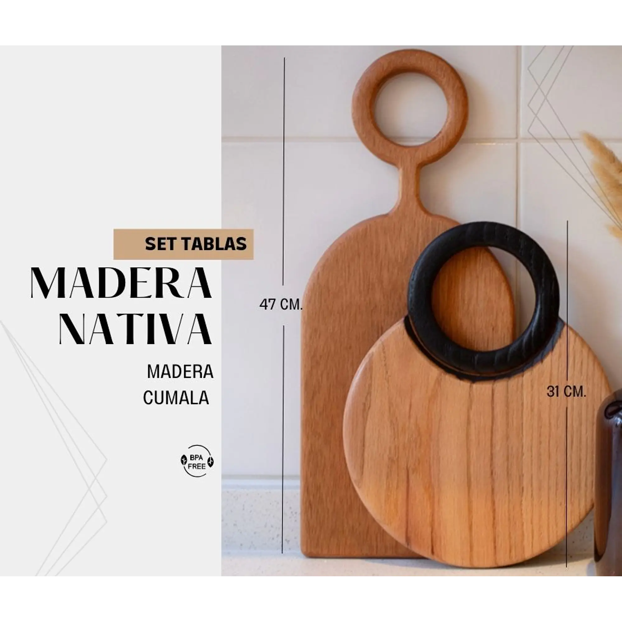Set Tabla de picar Kaia / Veta Pura  2