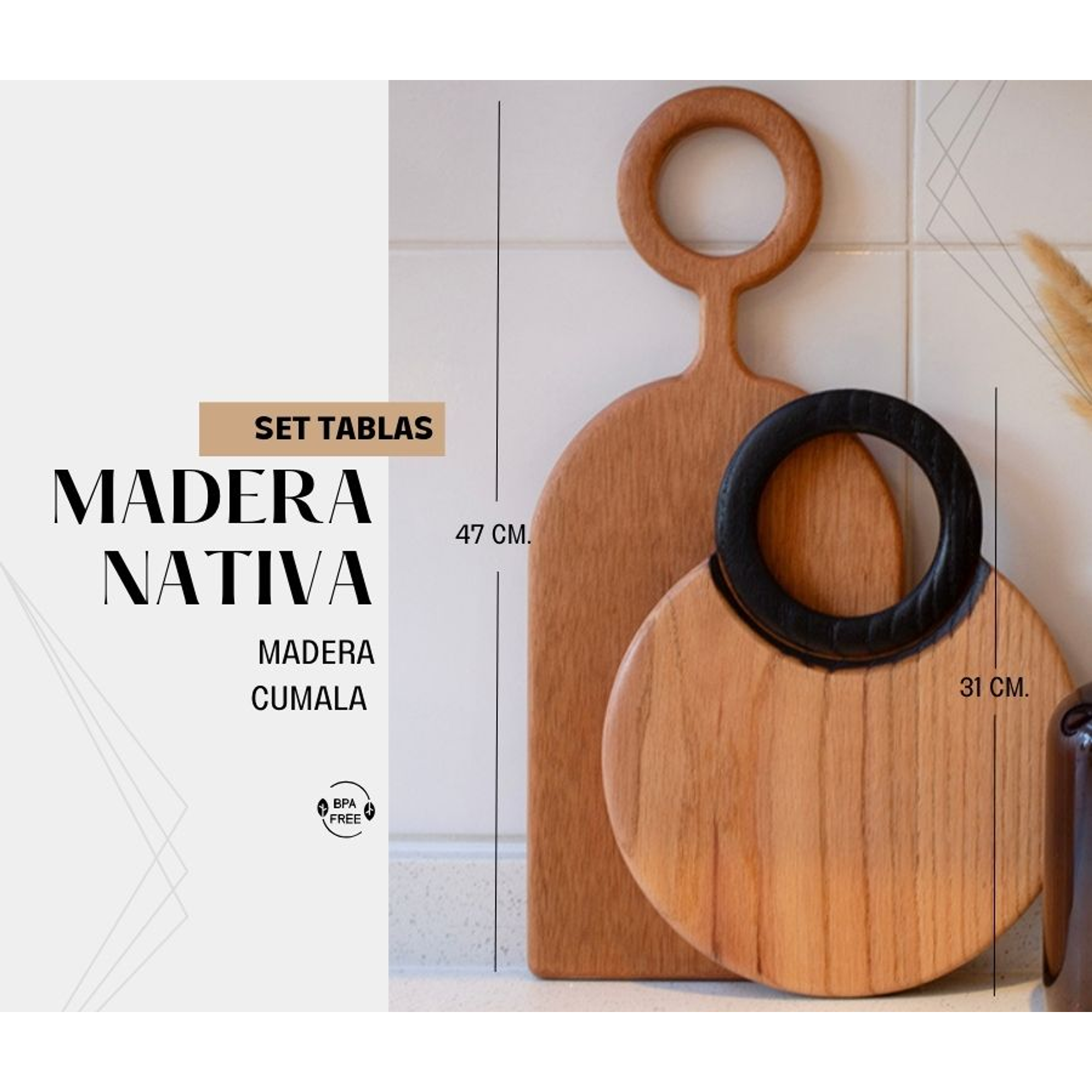 Set Tabla de picar Kaia / Veta Pura  2