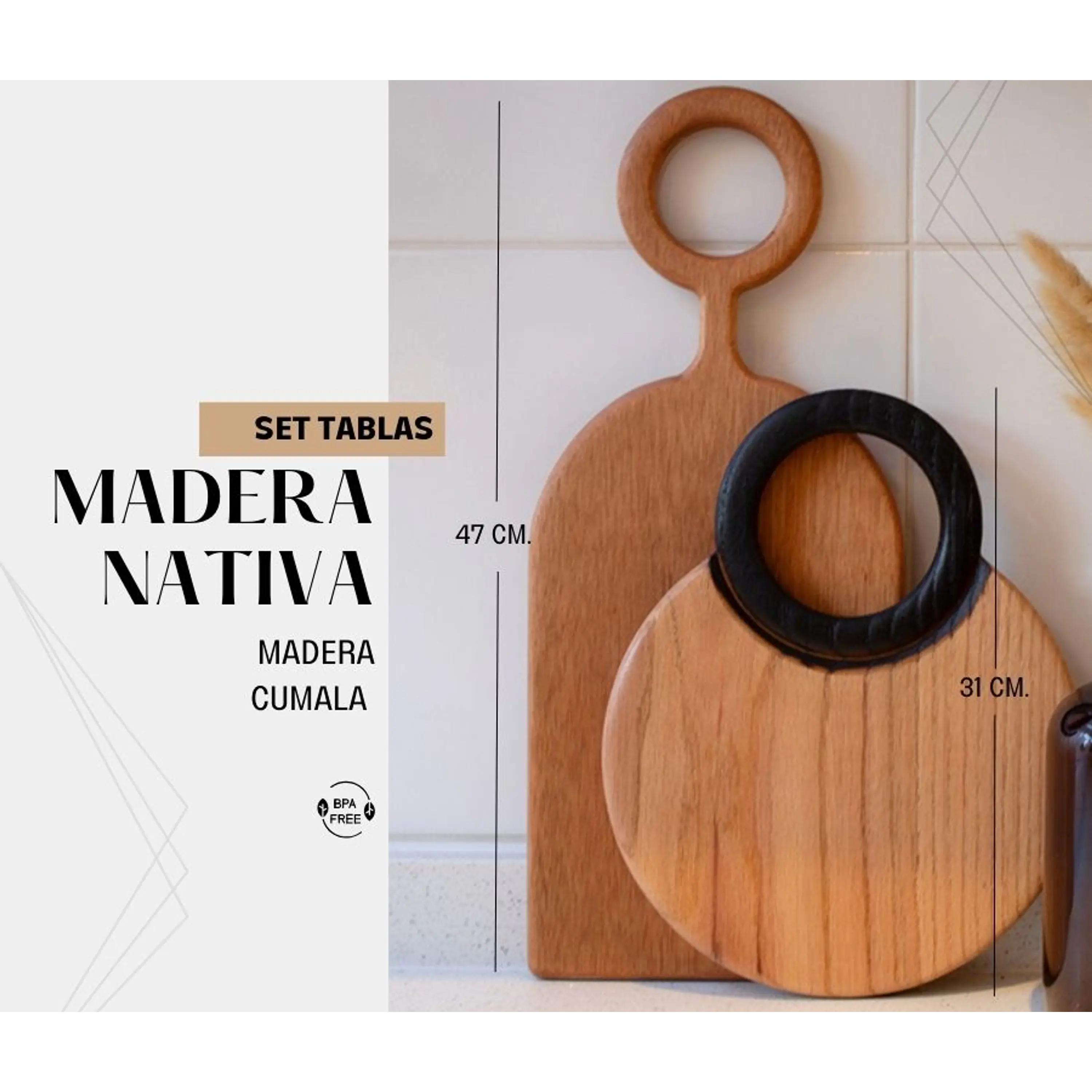 Set Tabla de picar Kaia / Veta Pura  2