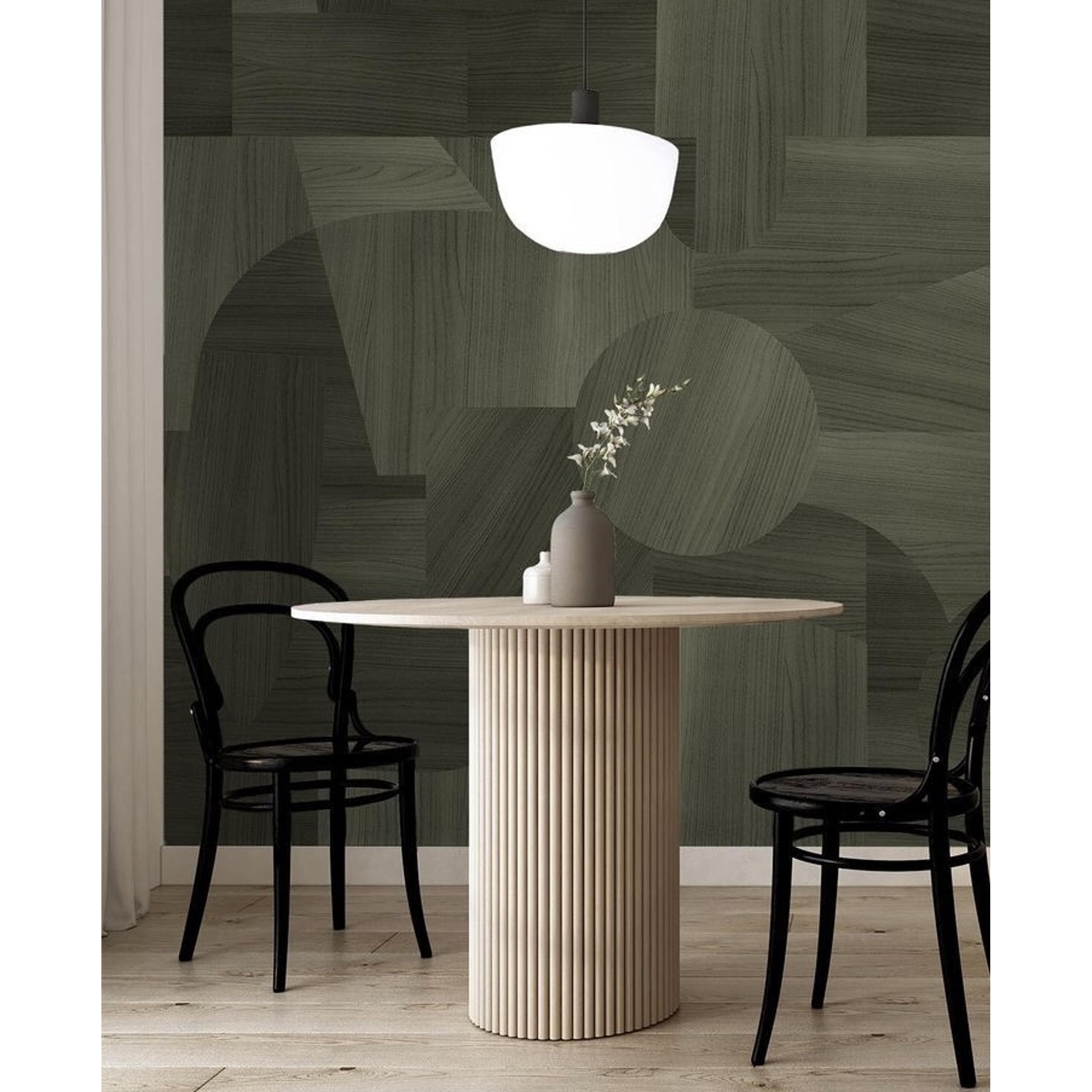 Mesa de comedor / Modelo Mónaco madera alistonada 1