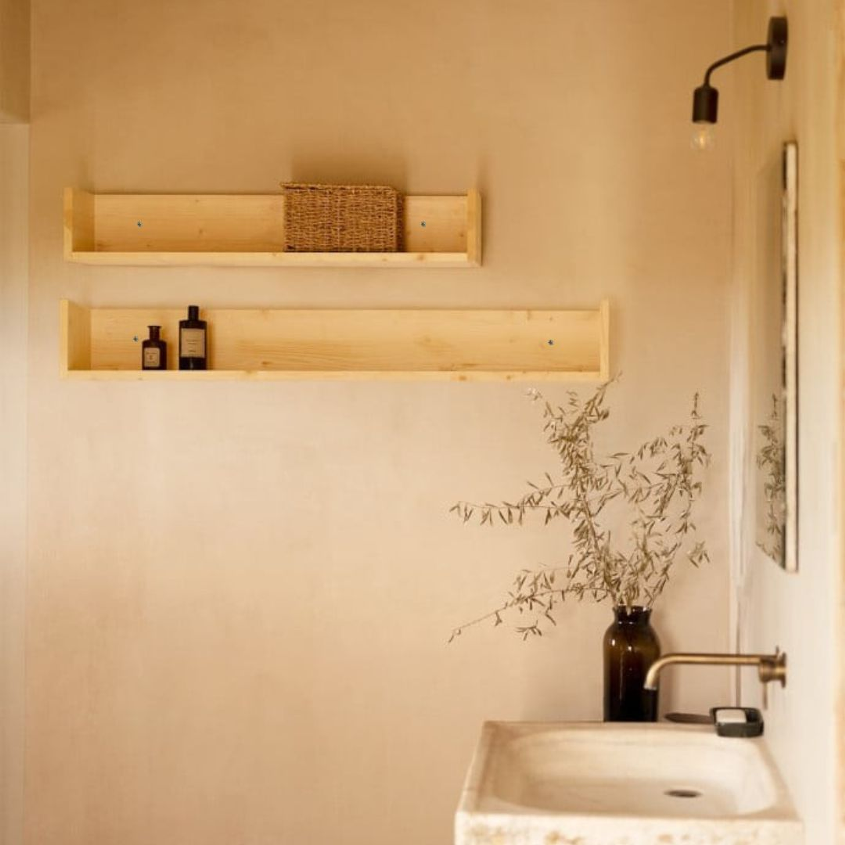 Repisa North de madera / Repisa flotante  2