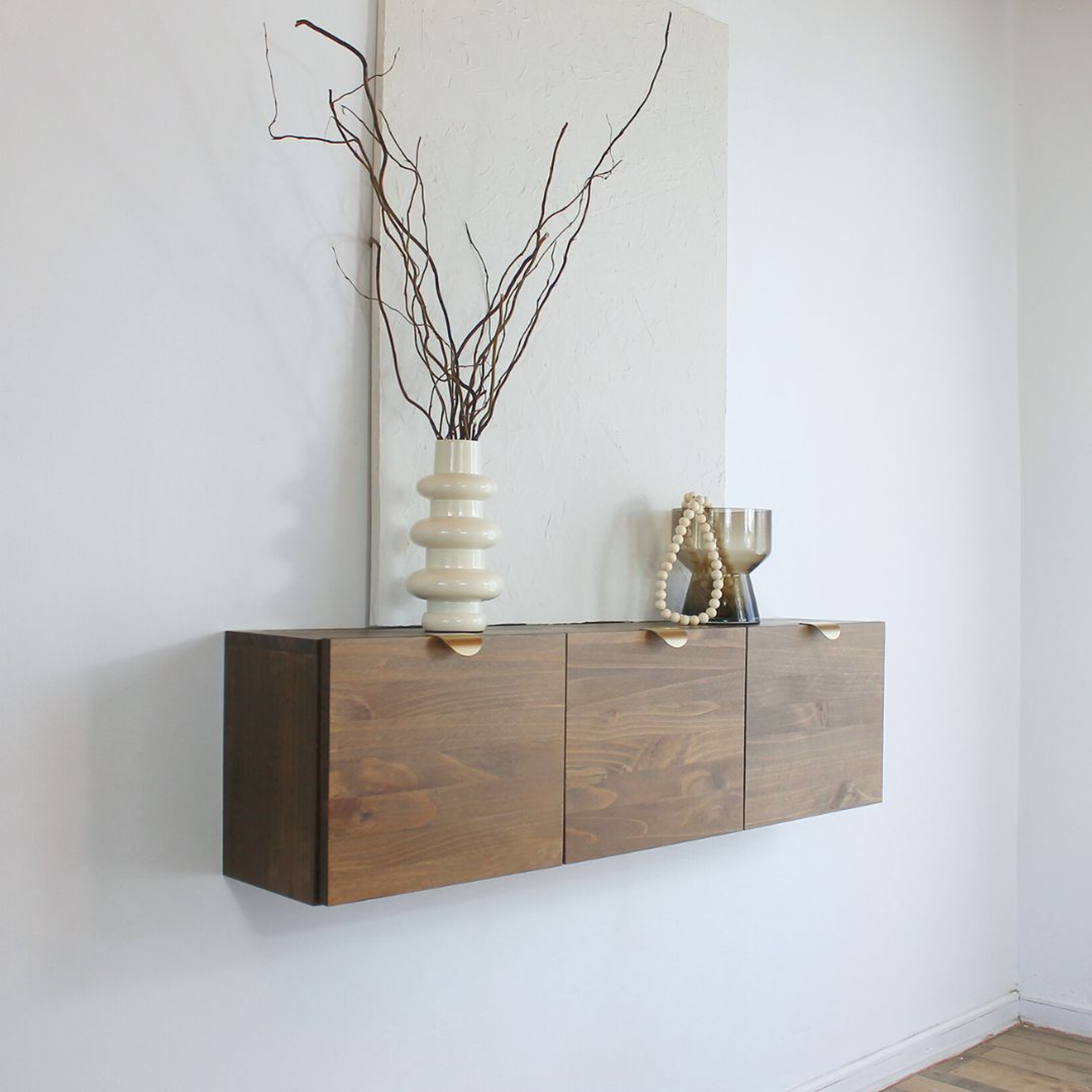 Mueble flotante Aery / Puertas con tiradores dorados  (opción: colores)  2