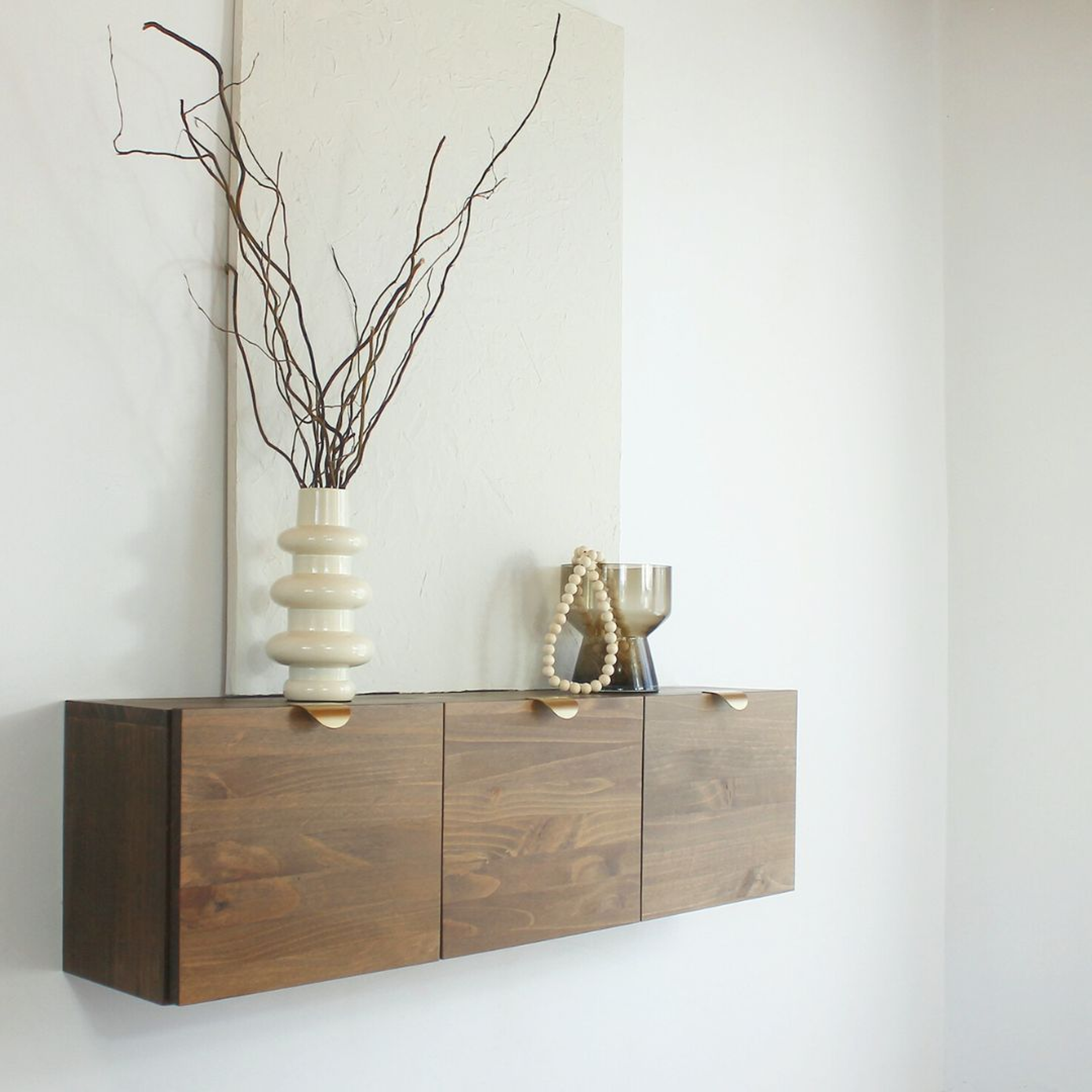 Mueble flotante Aery / Puertas con tiradores dorados  (opción: colores)  11