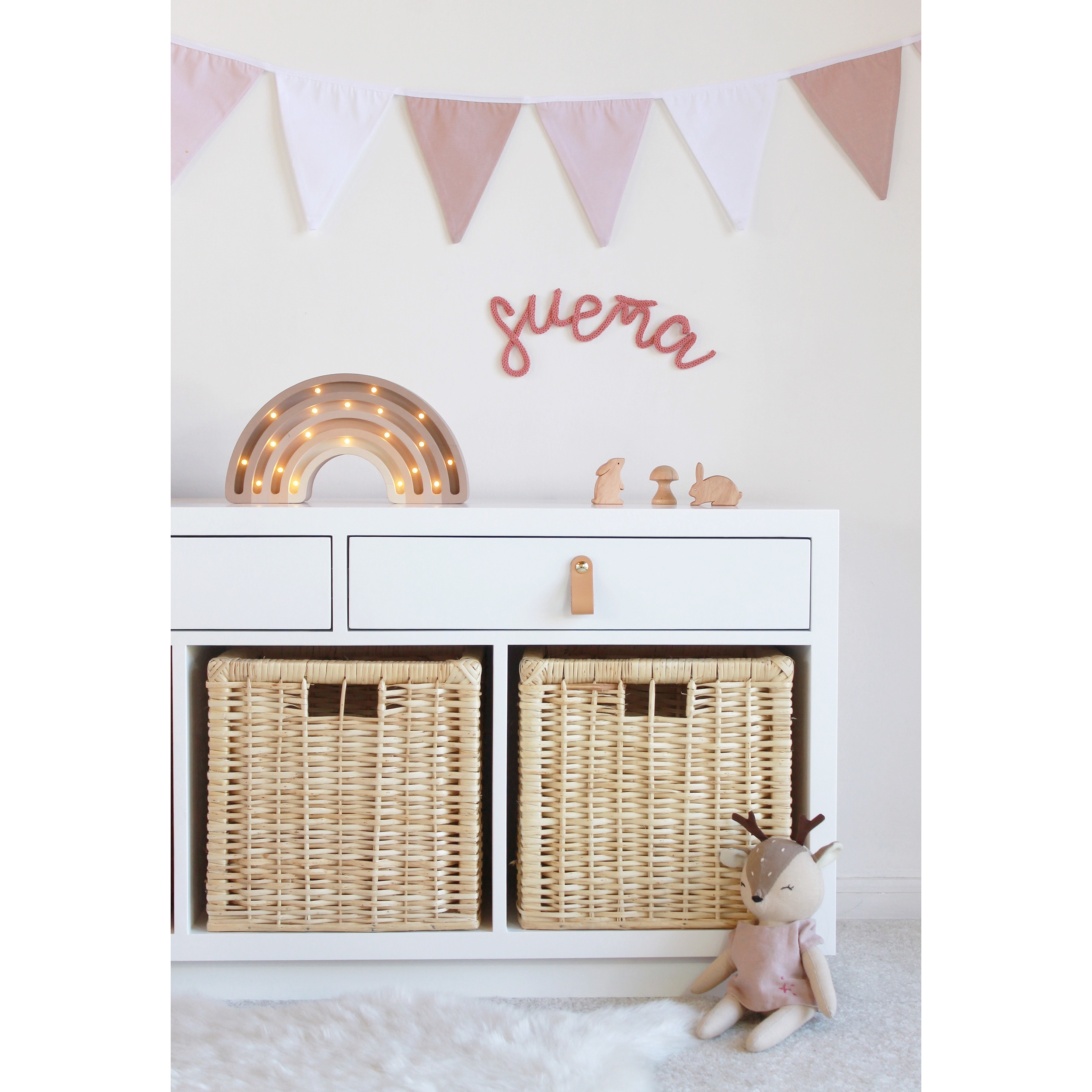 Velador organizador Alice / 3 cestas  3