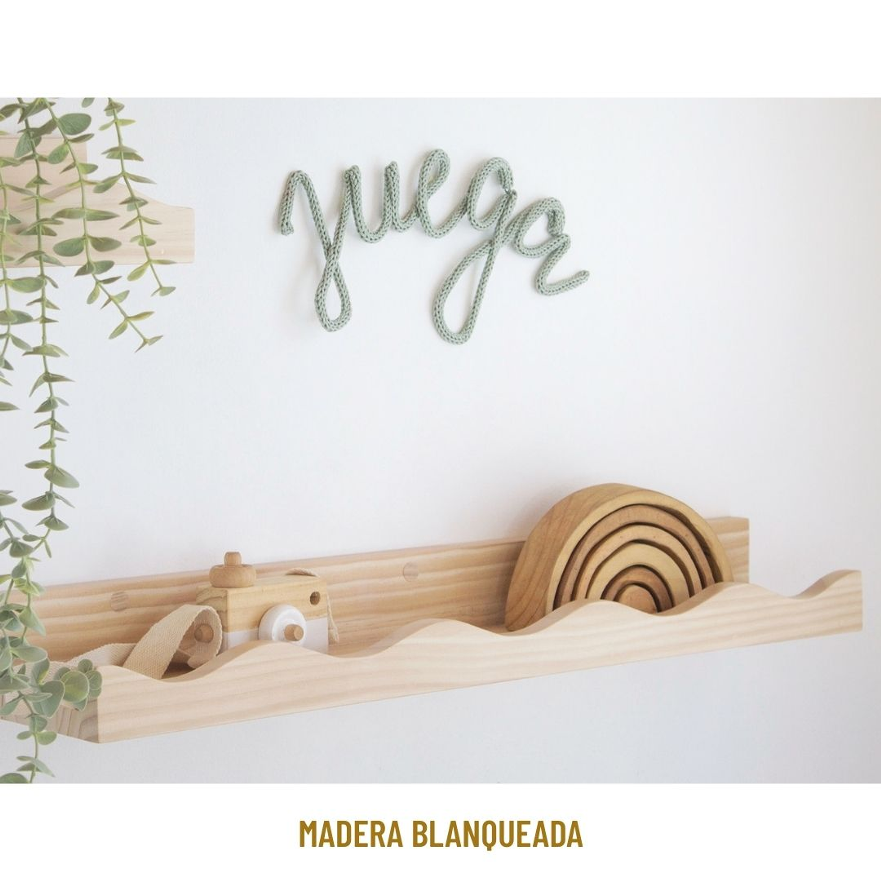 Set repisa de madera Waves (2 repisas)  2