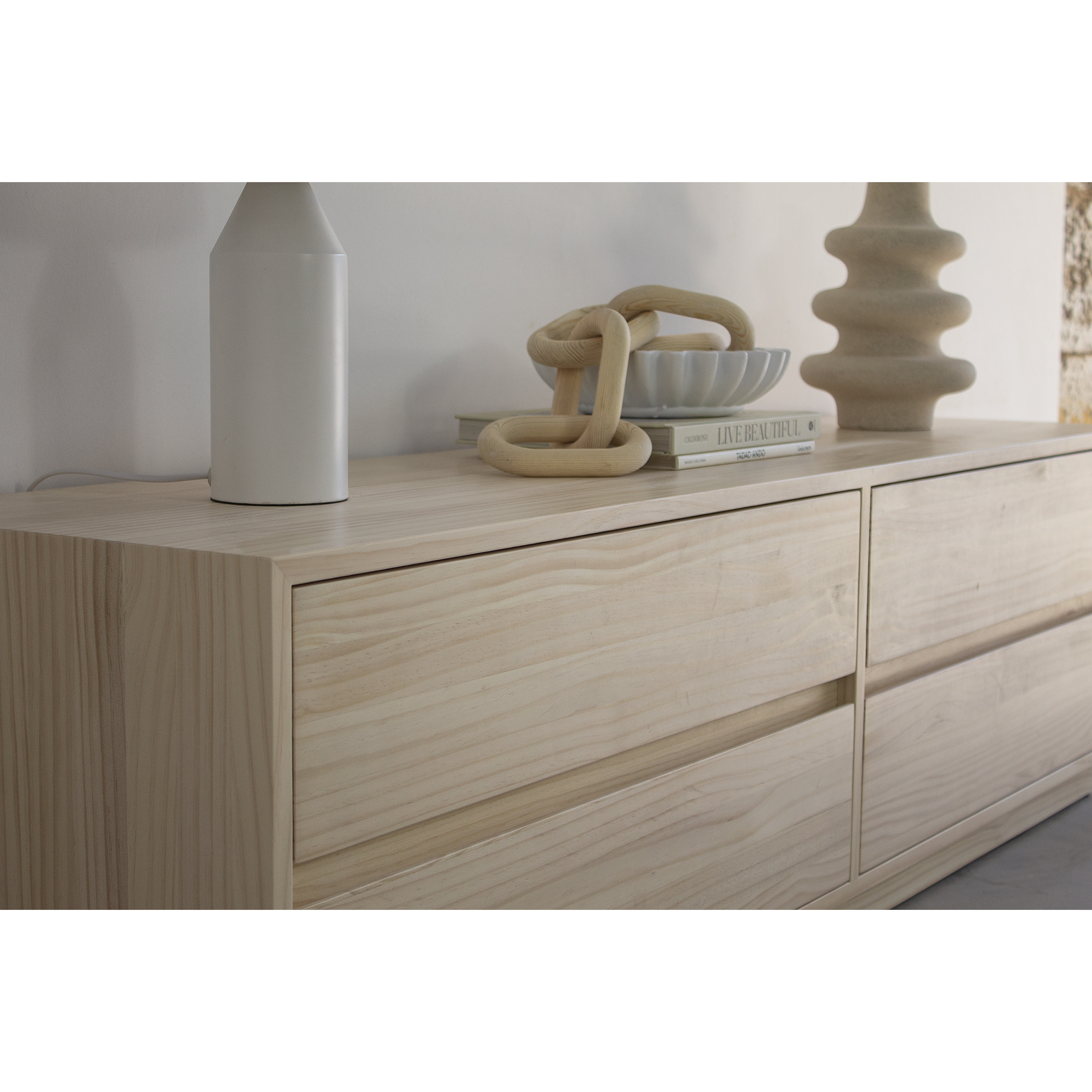 Rack Dublín / blanqueando (4 cajones)  STOCK  2