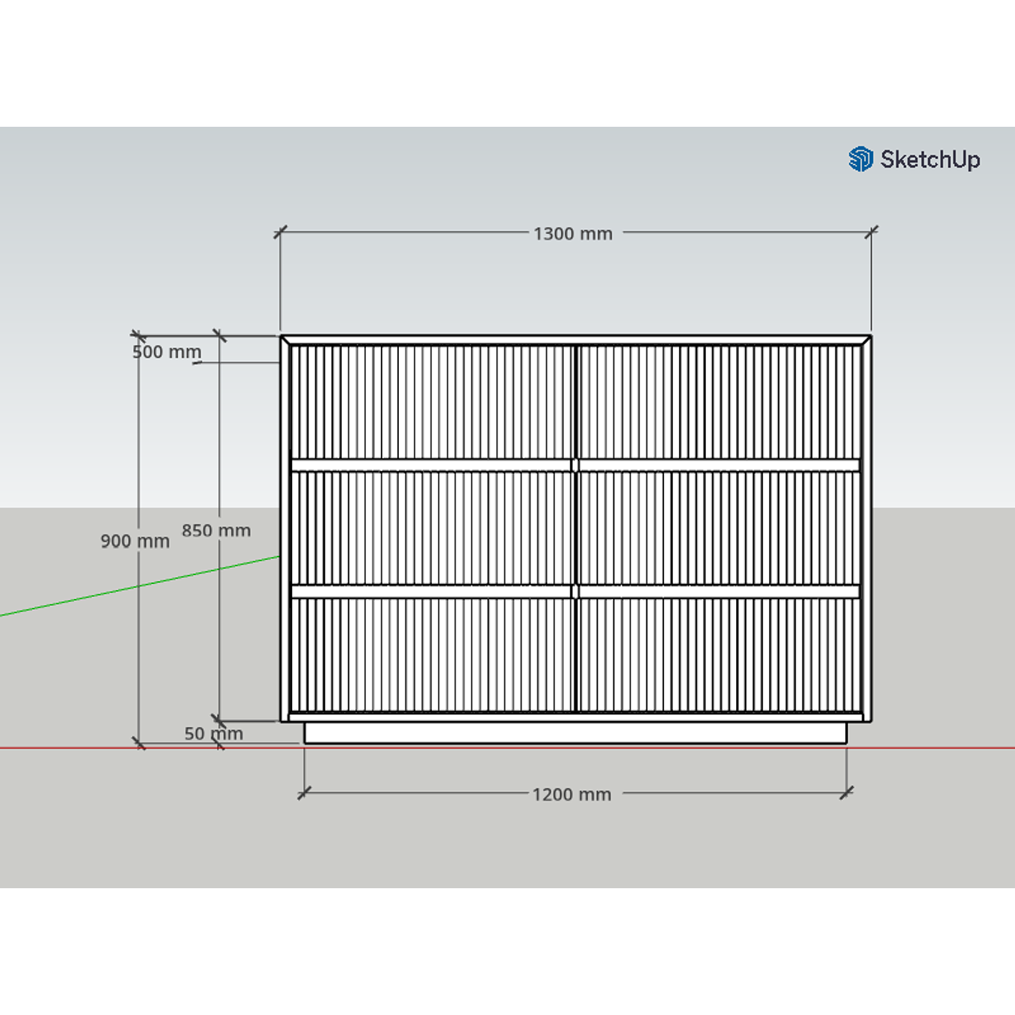 Cómoda de madera / Modelo Royal Blanqueada  3