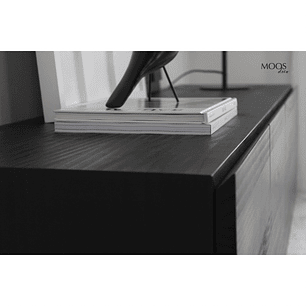 Rack Roma / Tinte negro personalizado 200x90x40 cm. 