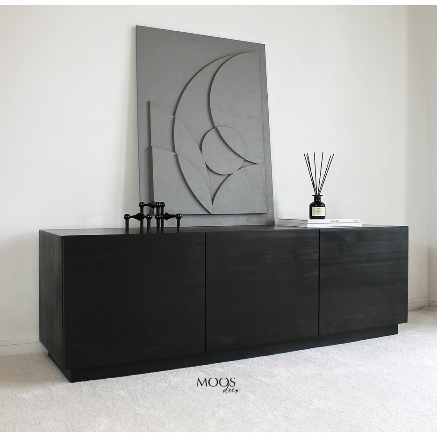 Rack Roma / Tinte negro personalizado 200x90x40 cm.  3