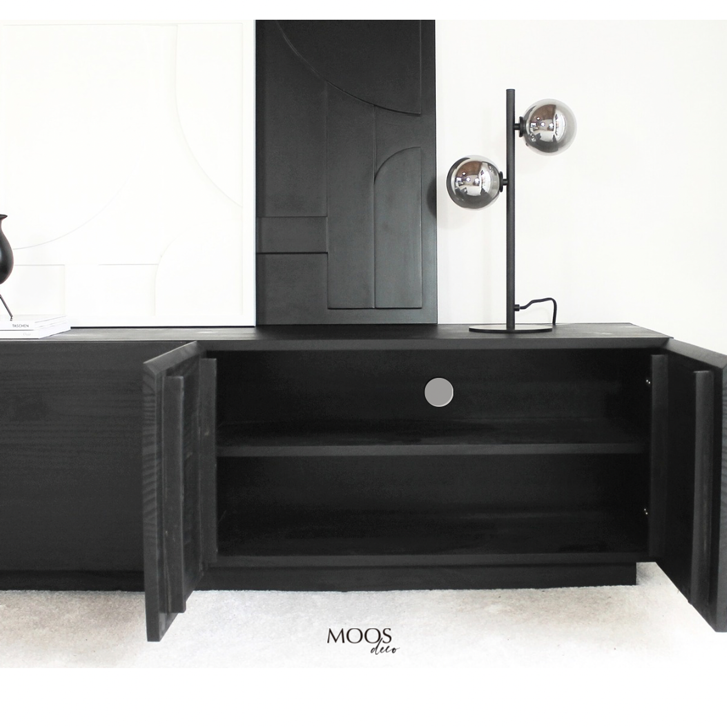 Rack Roma / Tinte negro personalizado 200x90x40 cm.  10