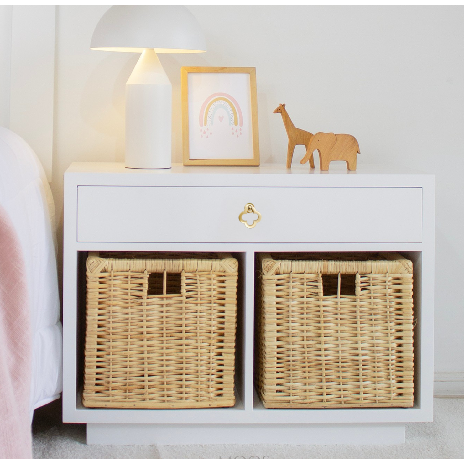 Velador organizador Alice / 2 cestas  8