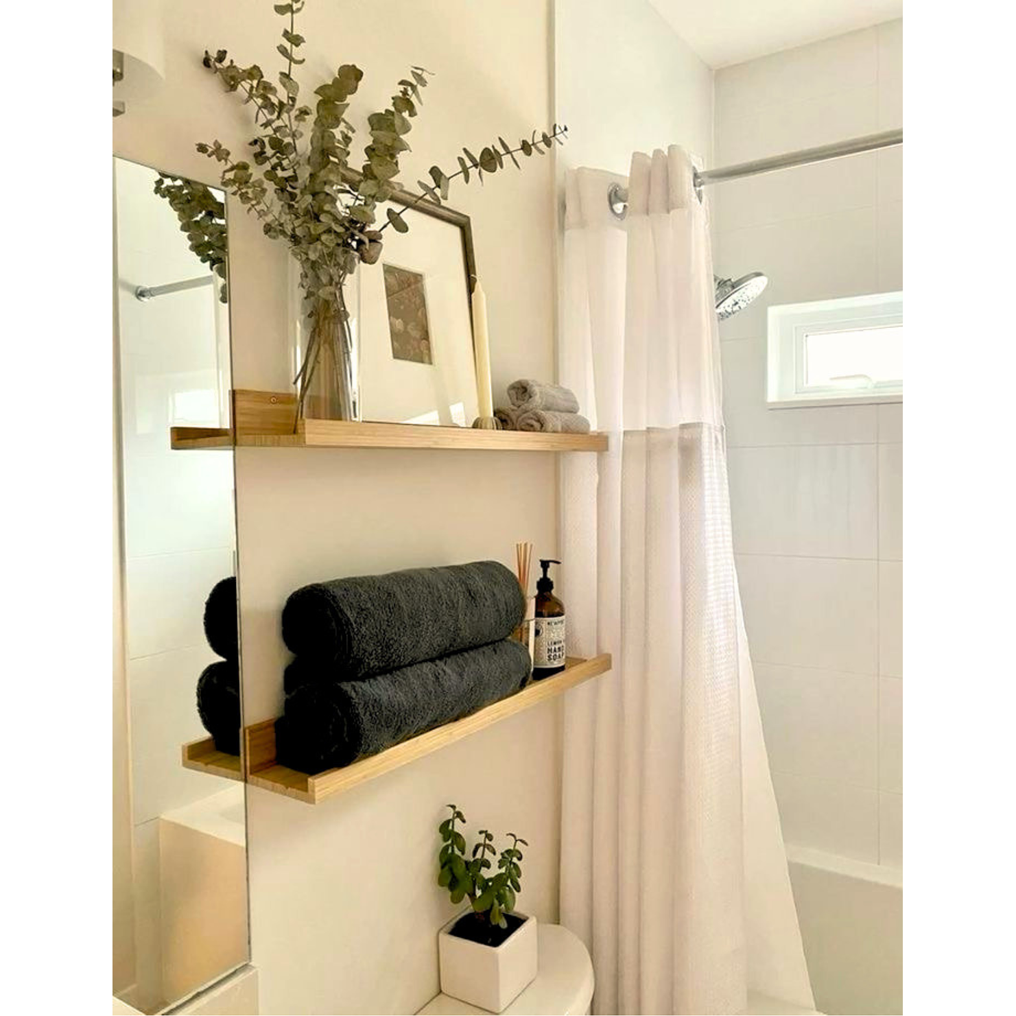 Repisa Lineal de madera / color natural (valor unitario)  3