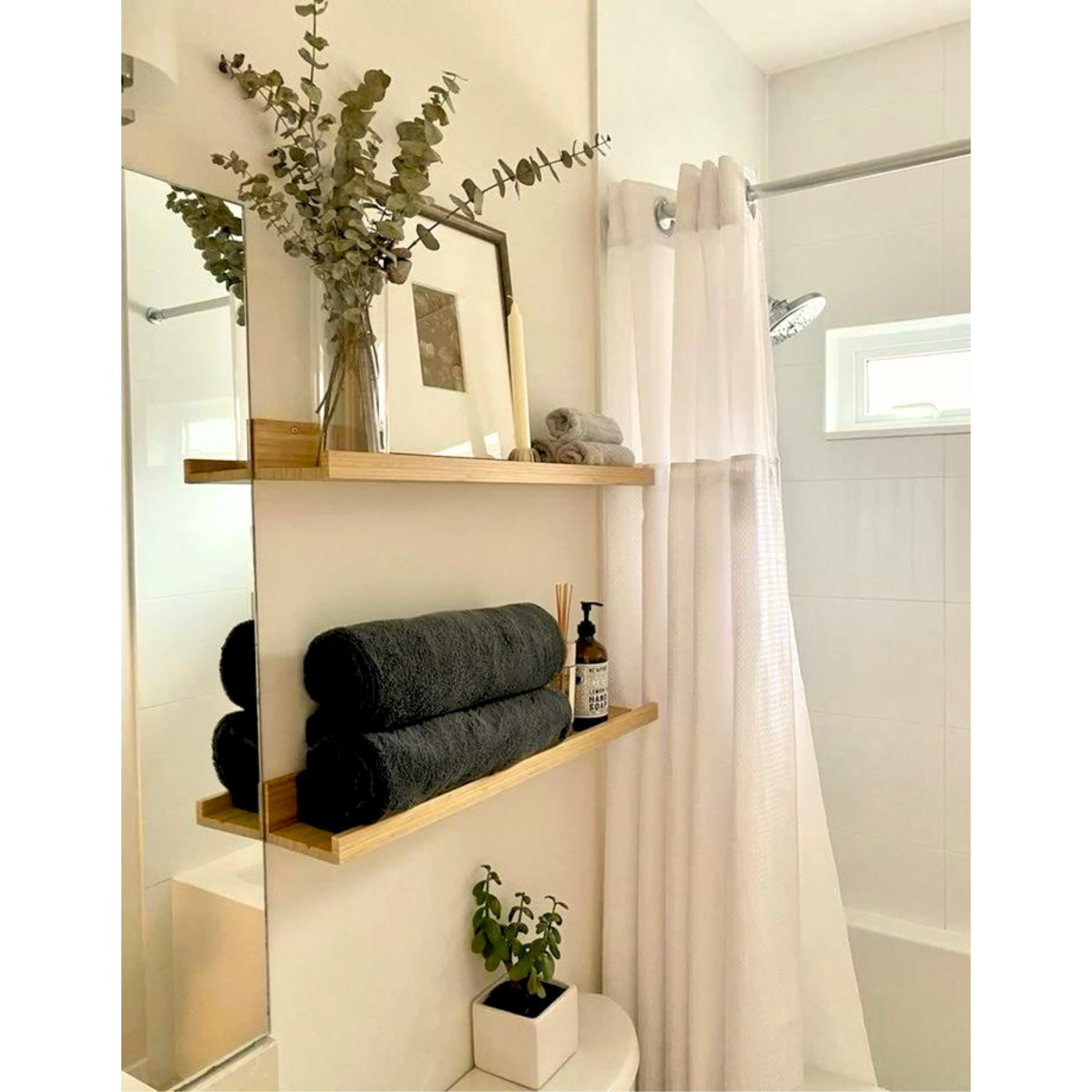 Repisa Lineal de madera / color natural (valor unitario)  3