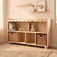 Mueble organizador infantil Waves de madera maciza  - Miniatura 1