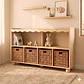 Mueble organizador infantil Waves de madera maciza  - Miniatura 4