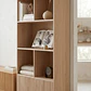 Mueble librero Aura  / Madera blanqueada con puertas de palilaje redondeado  - Miniatura 2