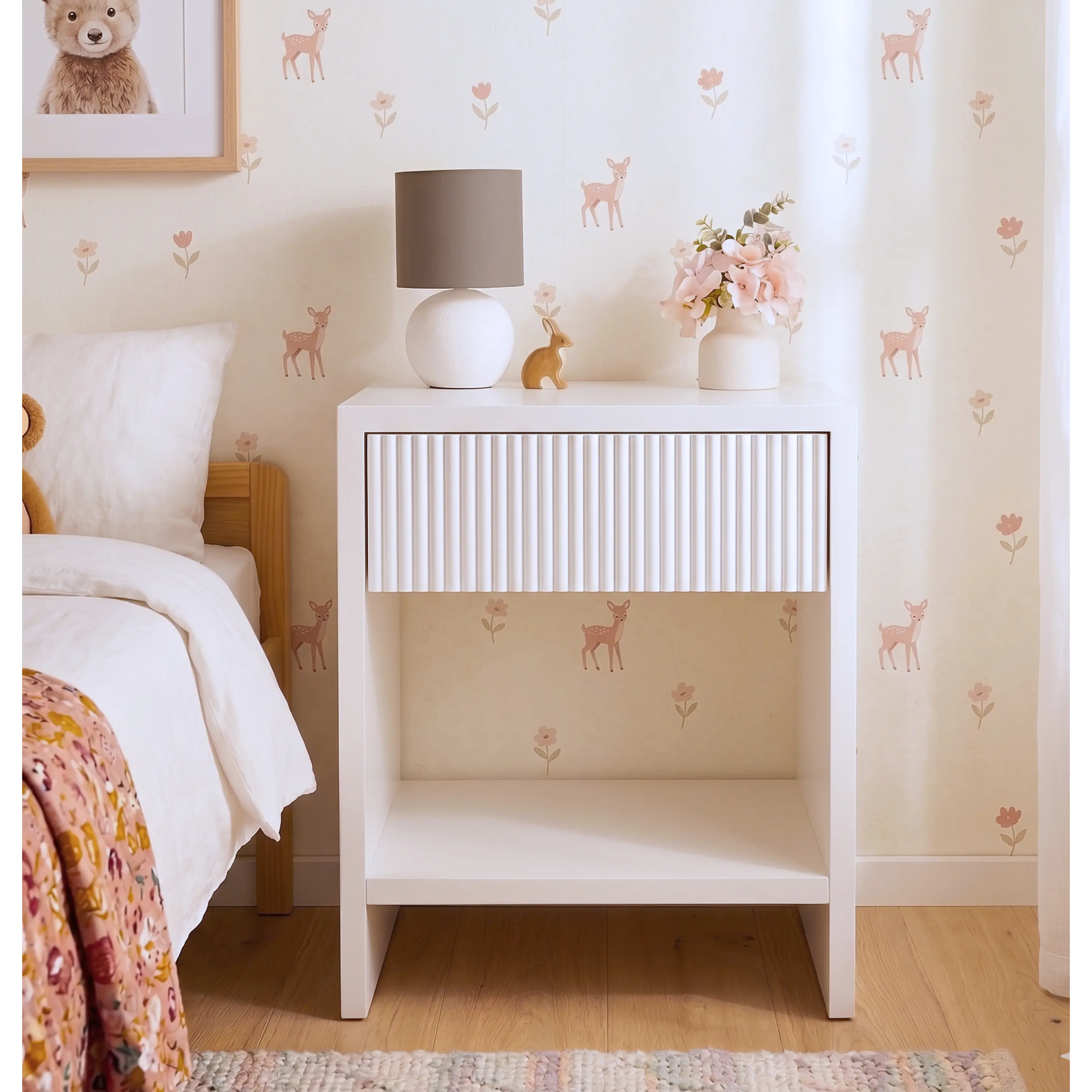 Velador Nook blanco 4