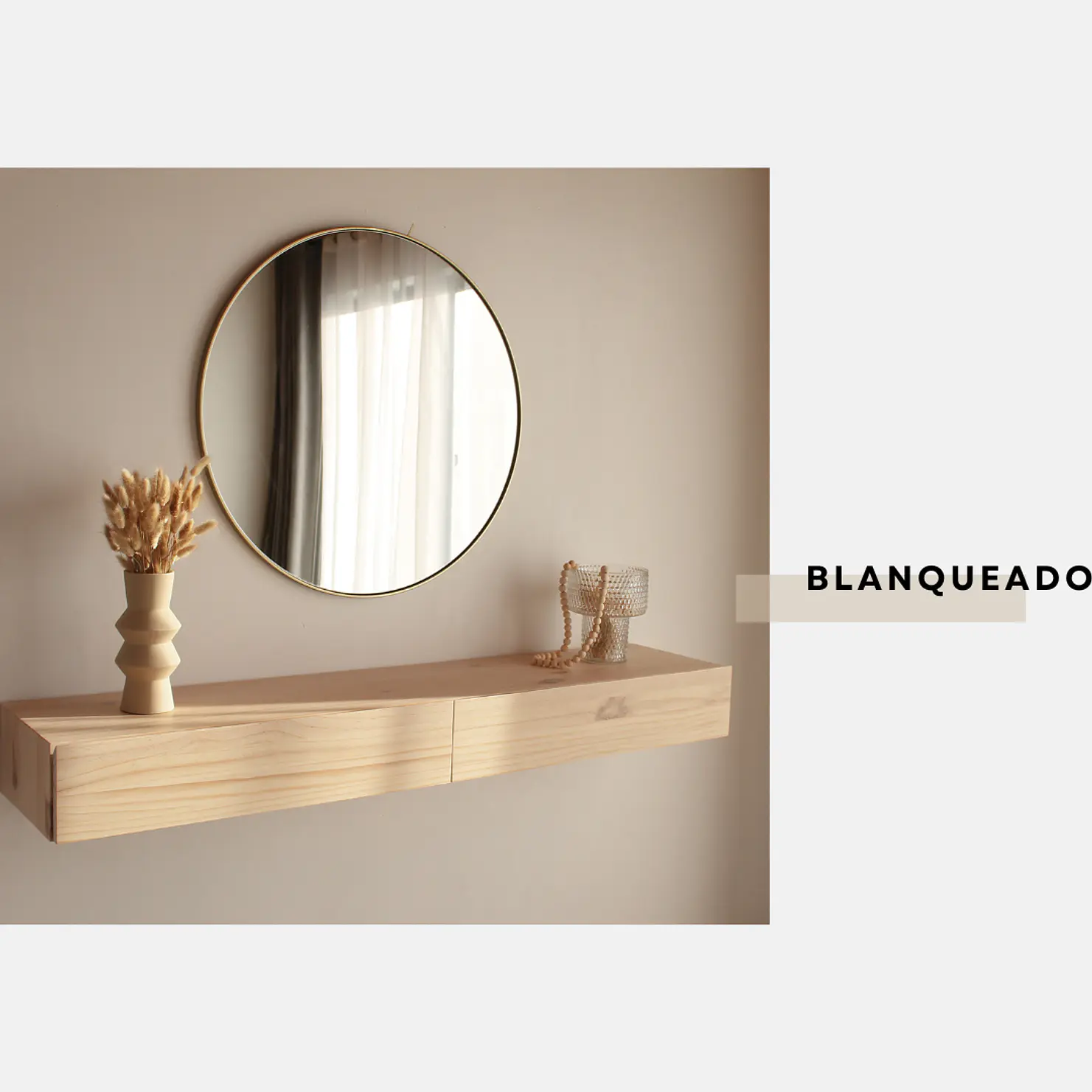 Mueble flotante Cádiz / Arrimo con Puertas (opción medidas y colores)  4