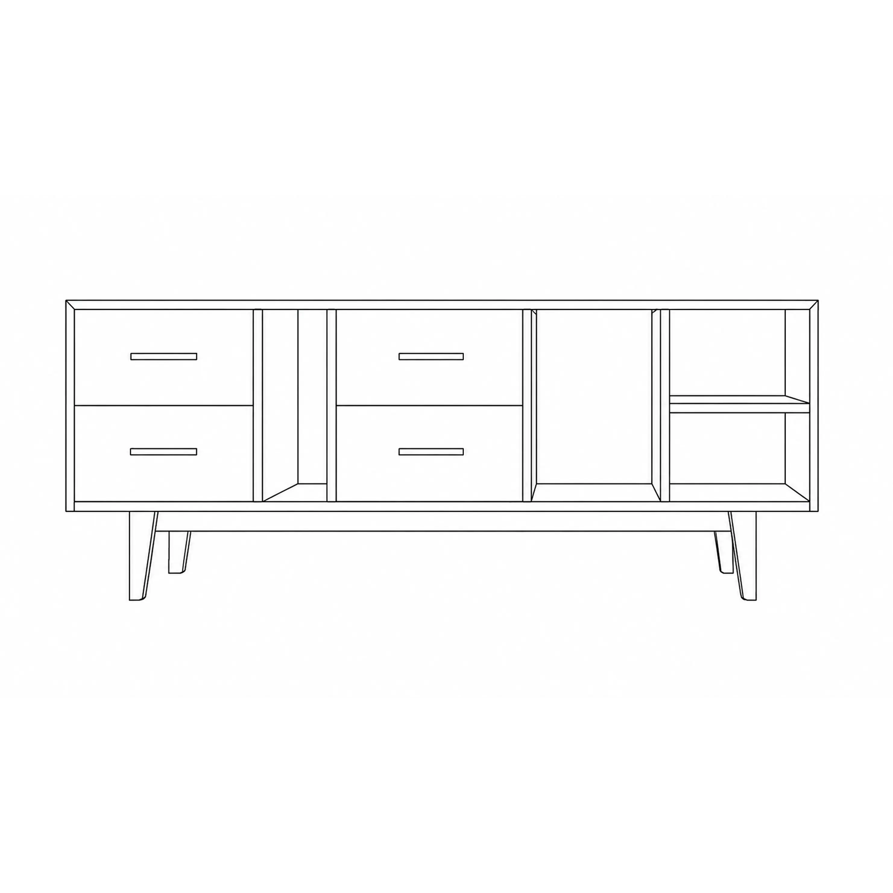Rack vinilos / Modelo Maximus personalizado nogal  1