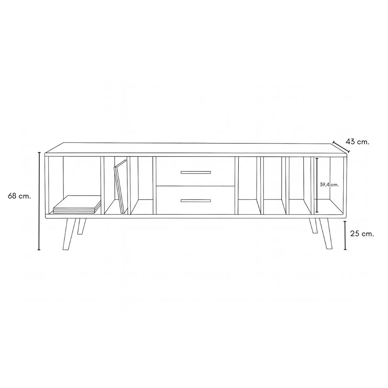 Rack vinilos / Modelo Maximus  6