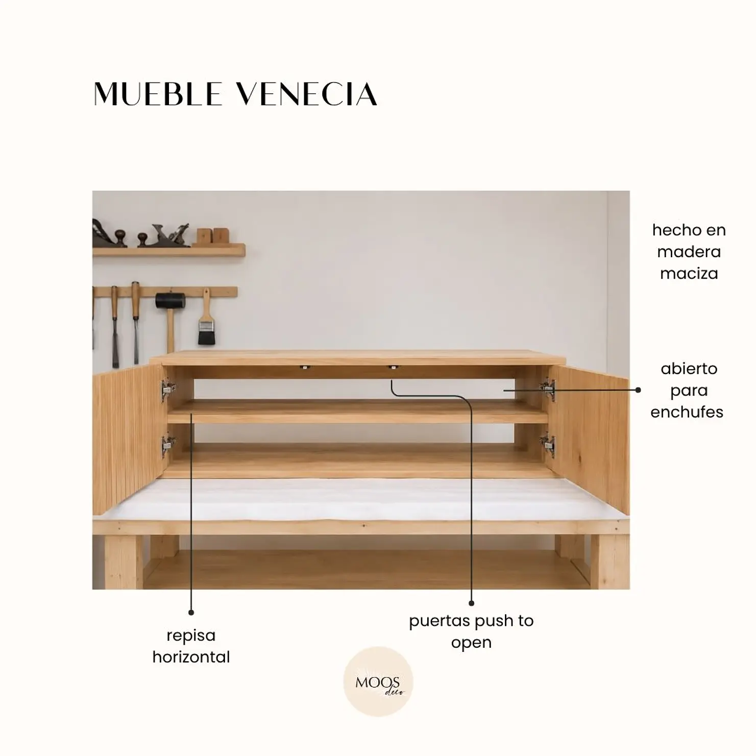 Mueble flotante de madera / Modelo Venecia  5