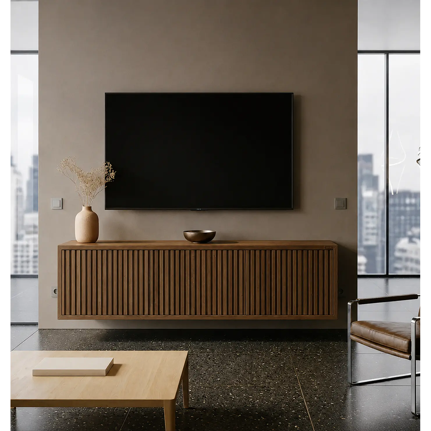 Mueble flotante de madera / Modelo Venecia  2