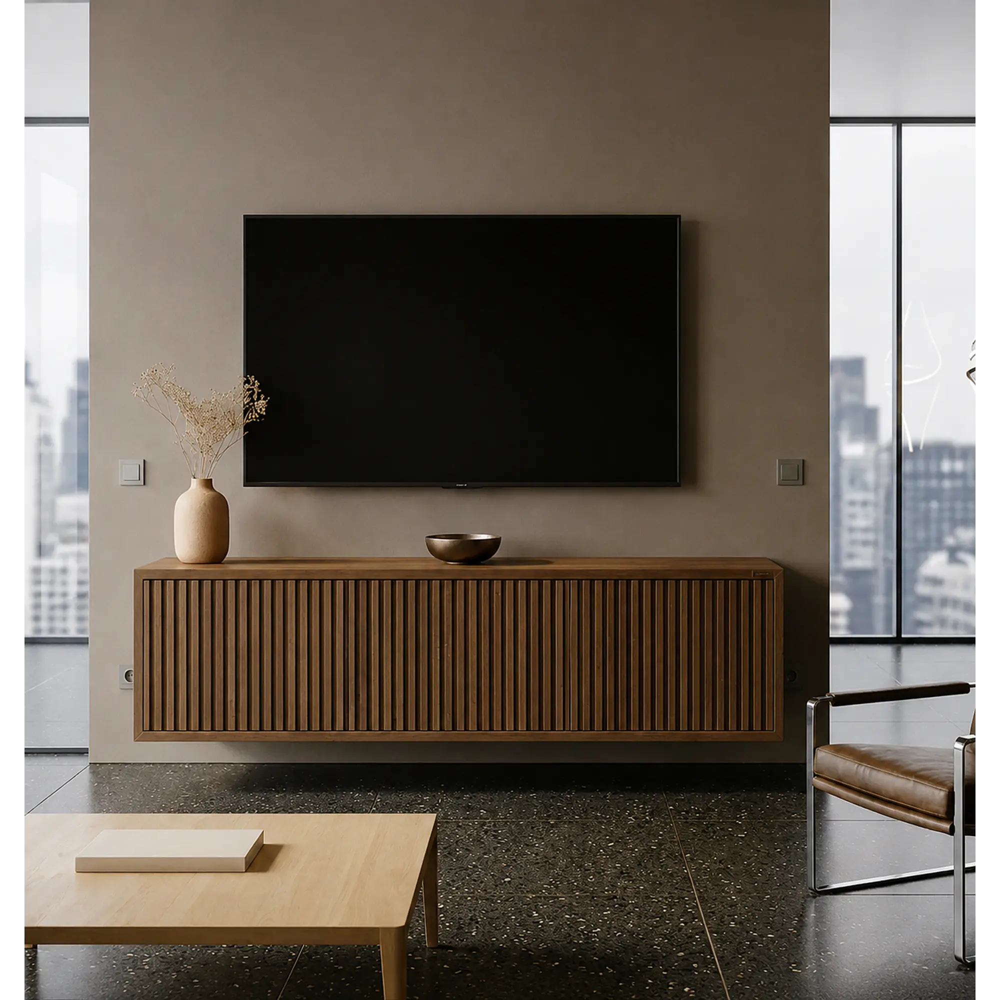 Mueble flotante de madera / Modelo Venecia  2