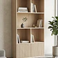 Mueble librero Aura  / Madera blanqueada con puertas de palilaje redondeado  - Miniatura 1