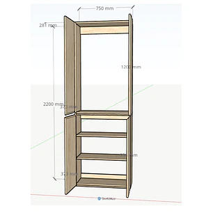 Mueble organizador de entrada 
