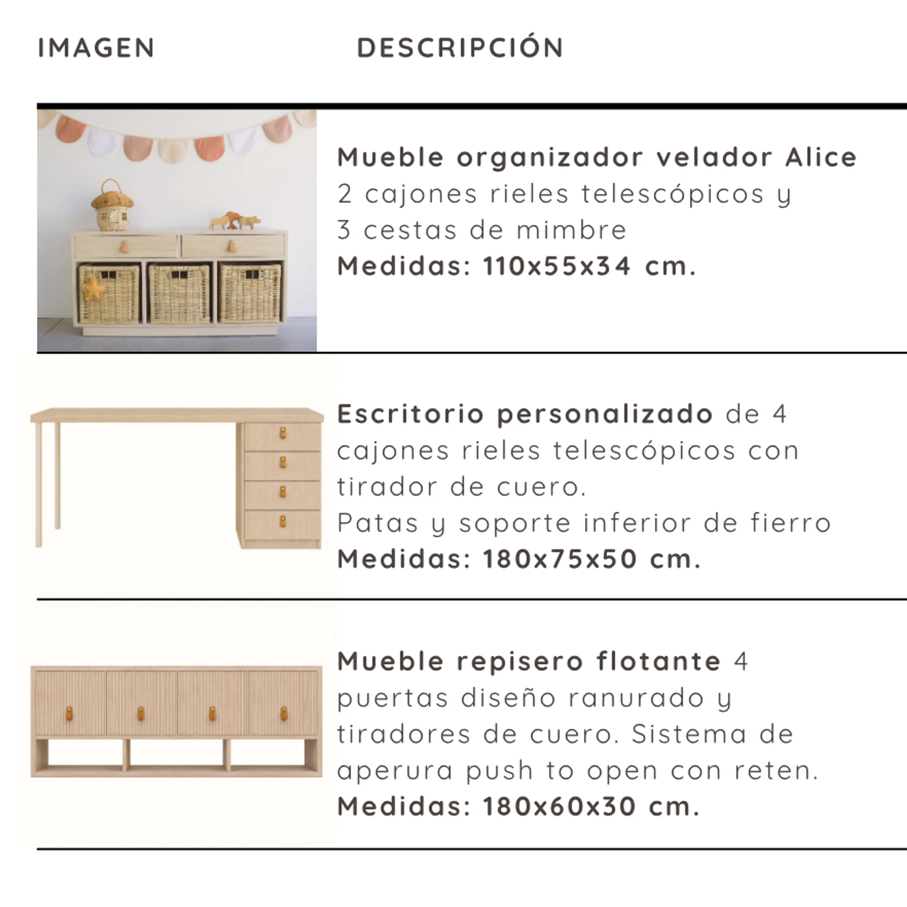 Proyecto dormitorio / velador, escritorio y mueble flotante  1