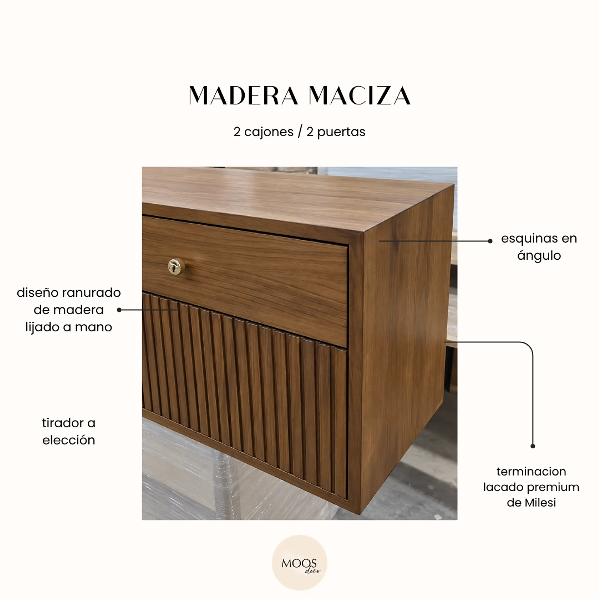 Mueble flotante de madera / Modelo Madison  6