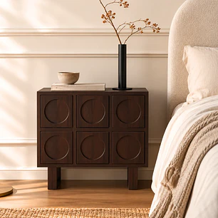 Velador Halo / Madera maciza 