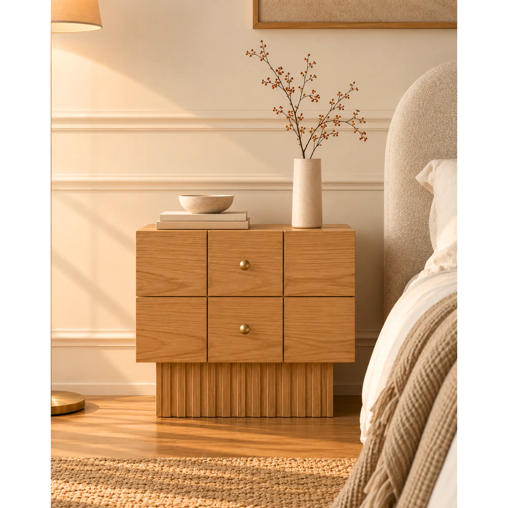 Velador Trama / Madera maciza  1