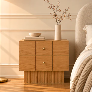 Velador Trama / Madera maciza 
