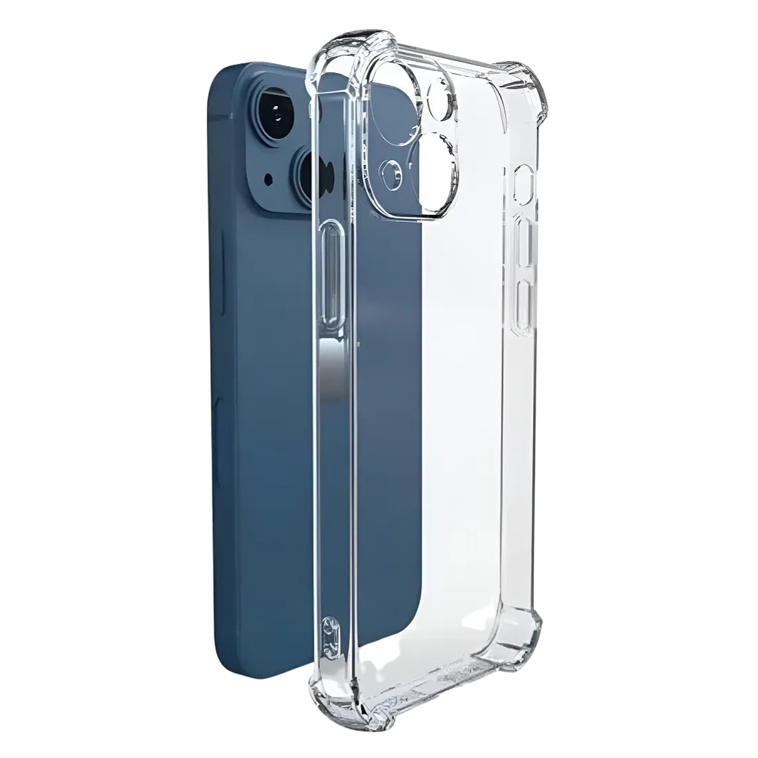 Carcasa de silicona transparente con bordes reforzados  1