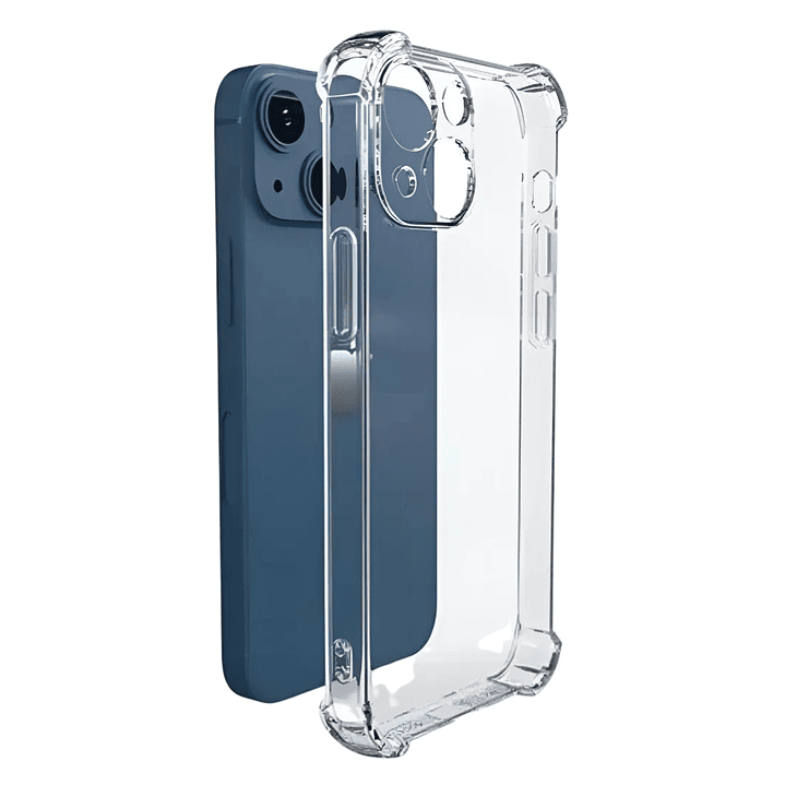 Carcasa de silicona transparente con bordes reforzados  1