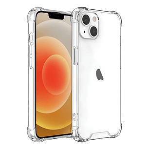 Carcasa de silicona transparente con borde reforzado cámara abierta