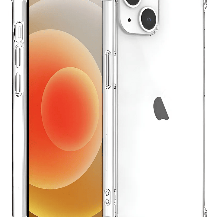 Carcasa de silicona transparente con borde reforzado cámara abierta 1