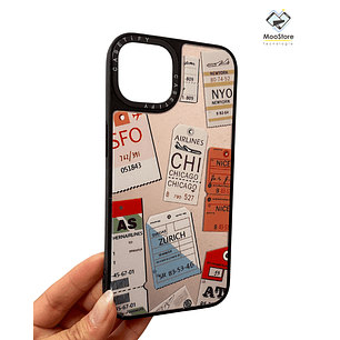 Carcasa diseño iPhone espejo etiquetas