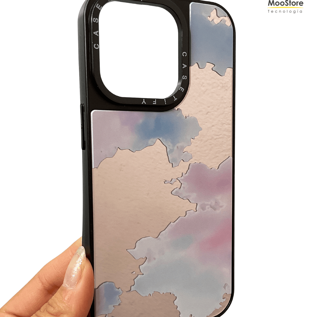 Carcasa diseño iPhone nubes espejo  1