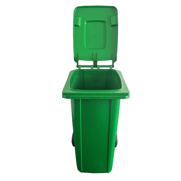 Basurero Contendedor De Basura 240 Litros Con Ruedas - Verde 2