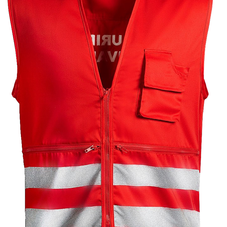 Chaleco Geólogo Seguridad Privada Rojo Talla S 1