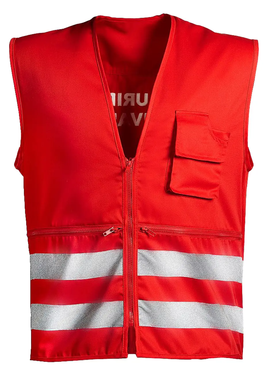 Chaleco Geólogo Seguridad Privada Rojo Talla S 1