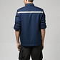 Chaqueta De Trabajo Reflectante Gabardina Azul - Miniatura 3