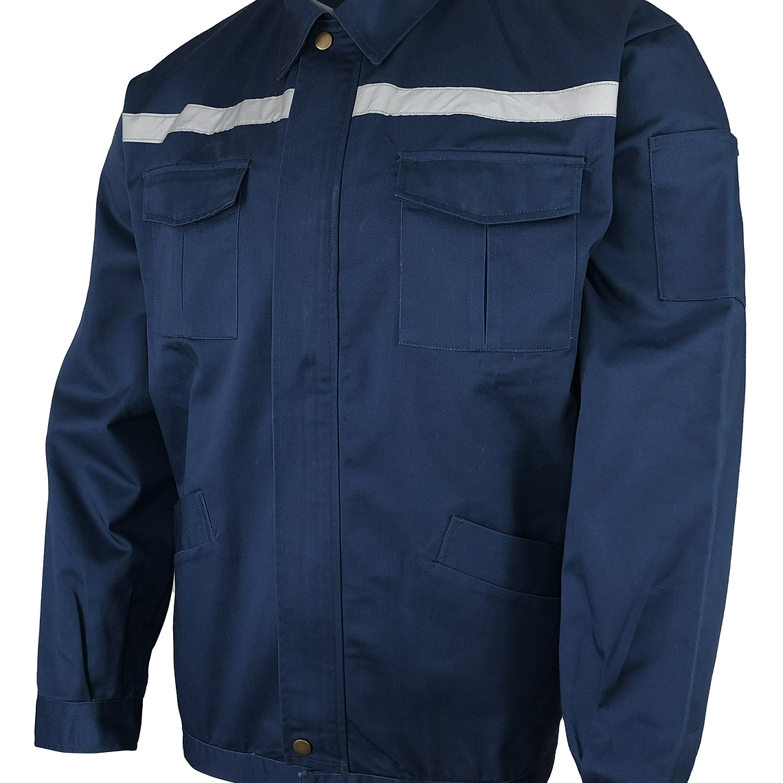 Chaqueta De Trabajo Reflectante Gabardina Azul 1