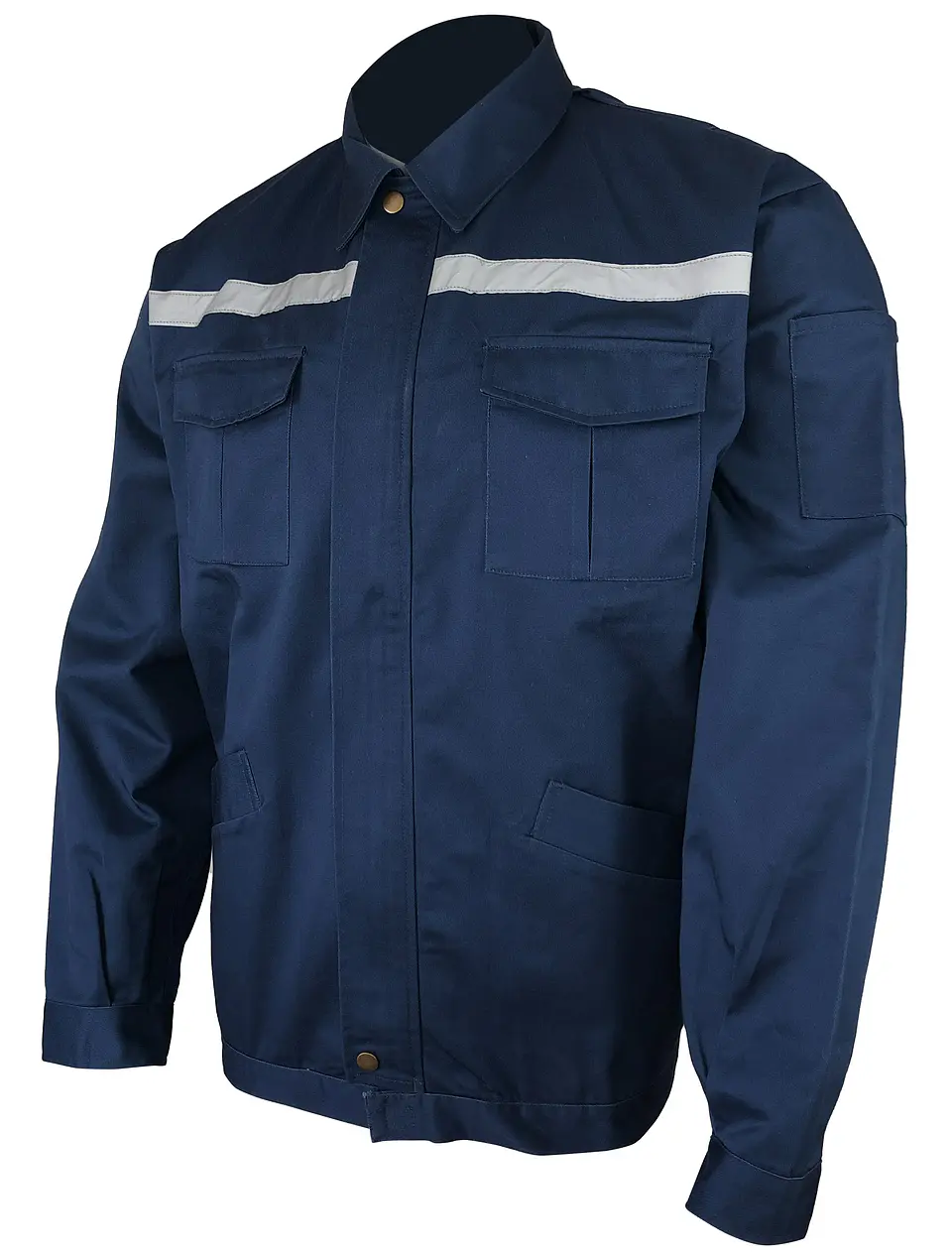 Chaqueta De Trabajo Reflectante Gabardina Azul 1